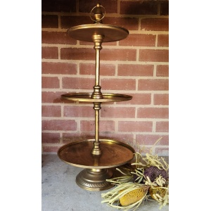 Bronze Cake Stand - 3 Level